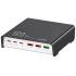 LDNIO Q605 120W 6 Ports USB C PD Tablet Laptop Fast Charger Multi-port High Power Desktop Charger US EU UK Plug Charger Adapter - Black
